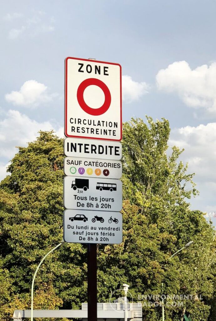 France ZCR Traffic Sign